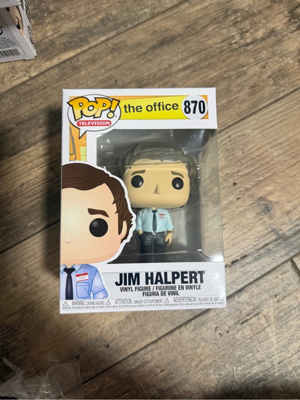 Funko Pop! The Office Jim Halpert Vinyl Figure - Light Blue Shirt & Black Pants